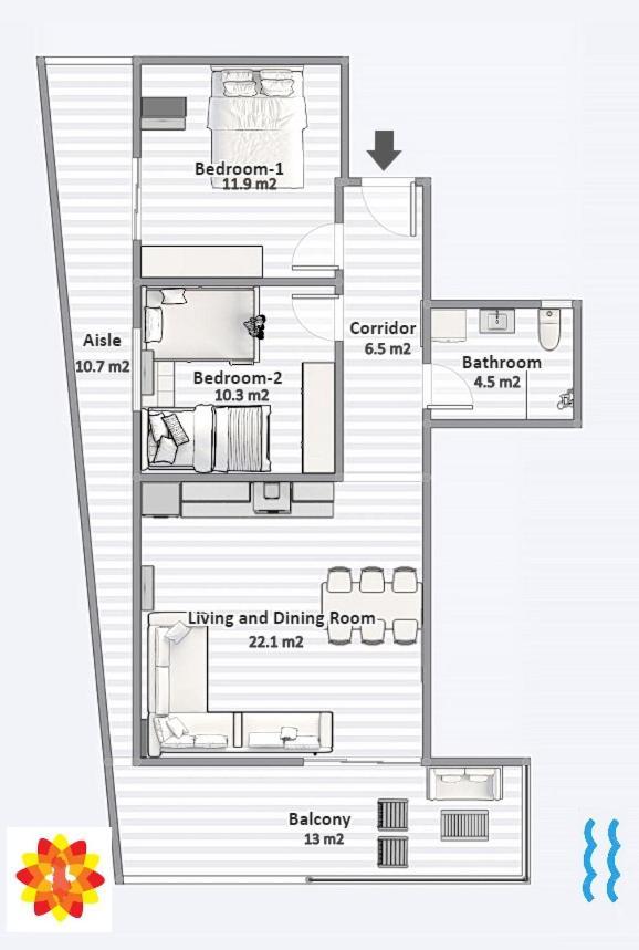 Sea And City View Apartment Saranda Kültér fotó